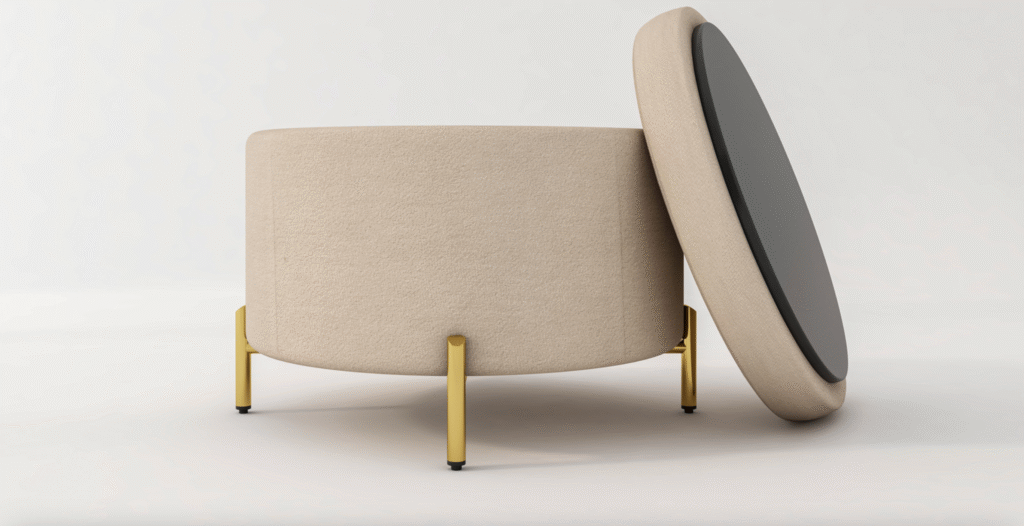 Storage pouf De Beste Krukjes met Opbergruimte voor Kleine Ruimtes