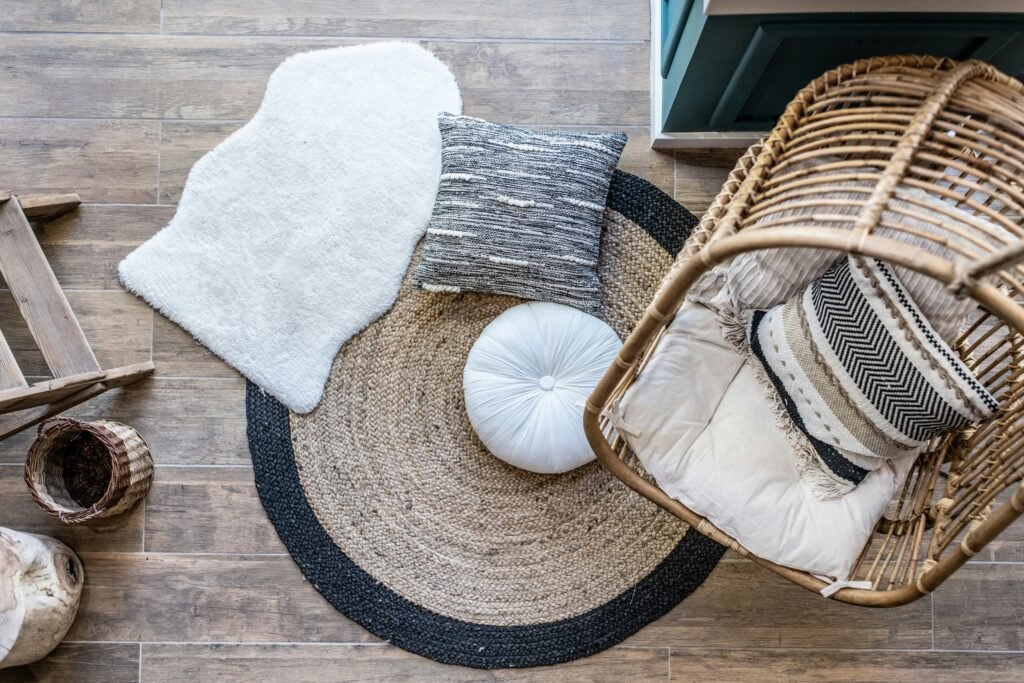 De Beste Vloerkleden voor Kleine Woonkamers / bovenaanzicht